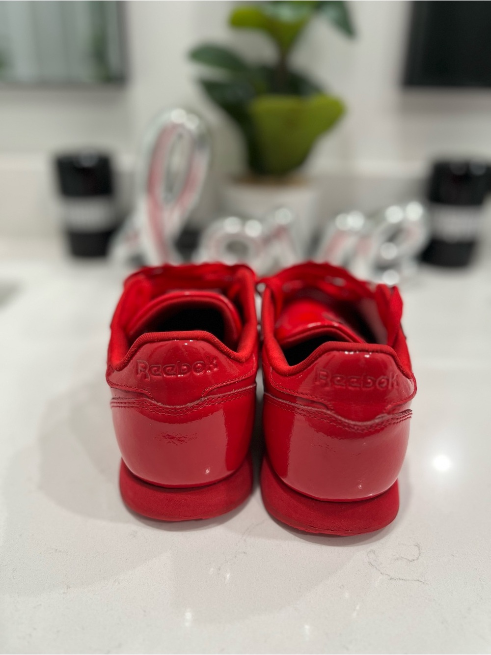 Reebok Kids' Bright Red Patent Sneakers